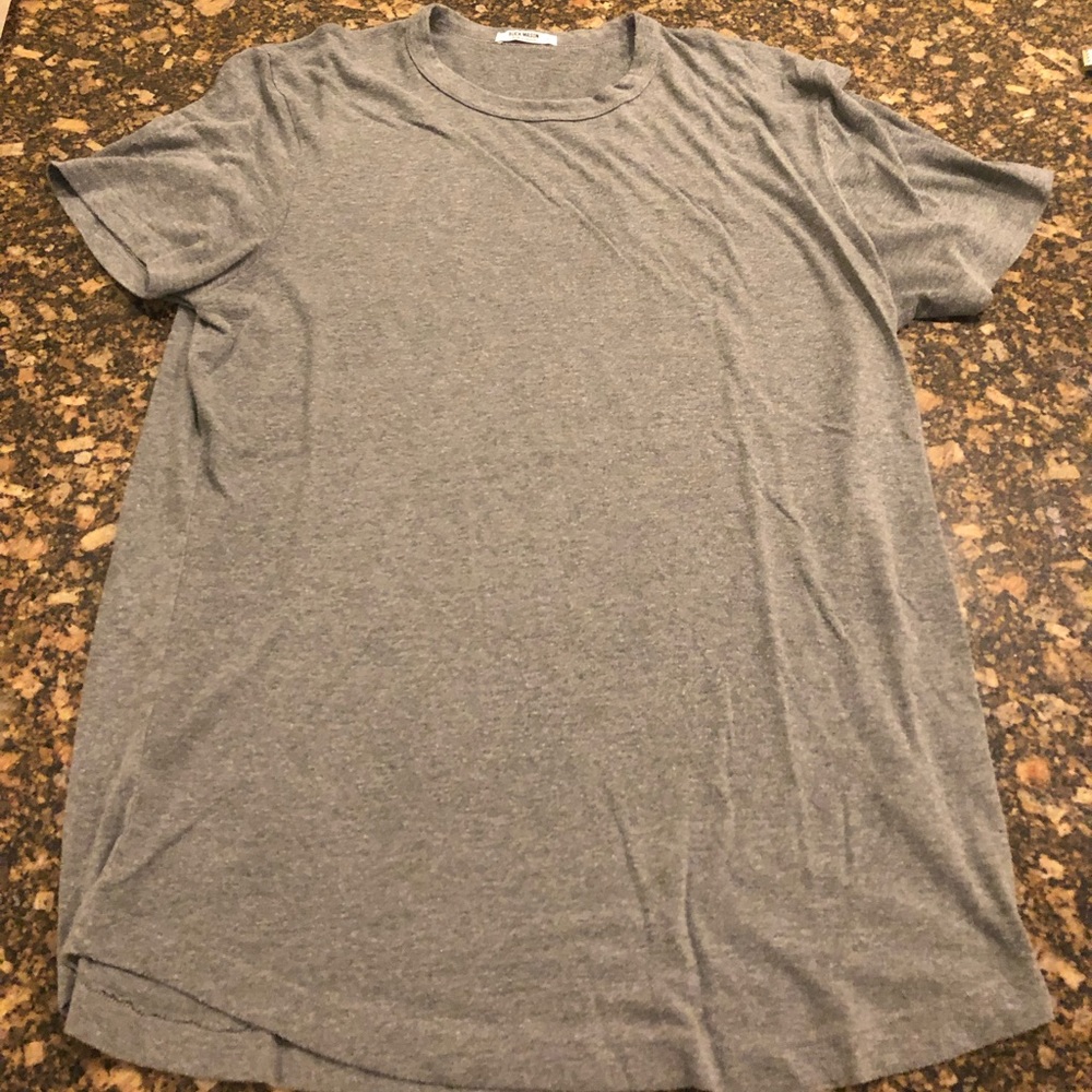 Buck Mason Tri blend heather gray shirt